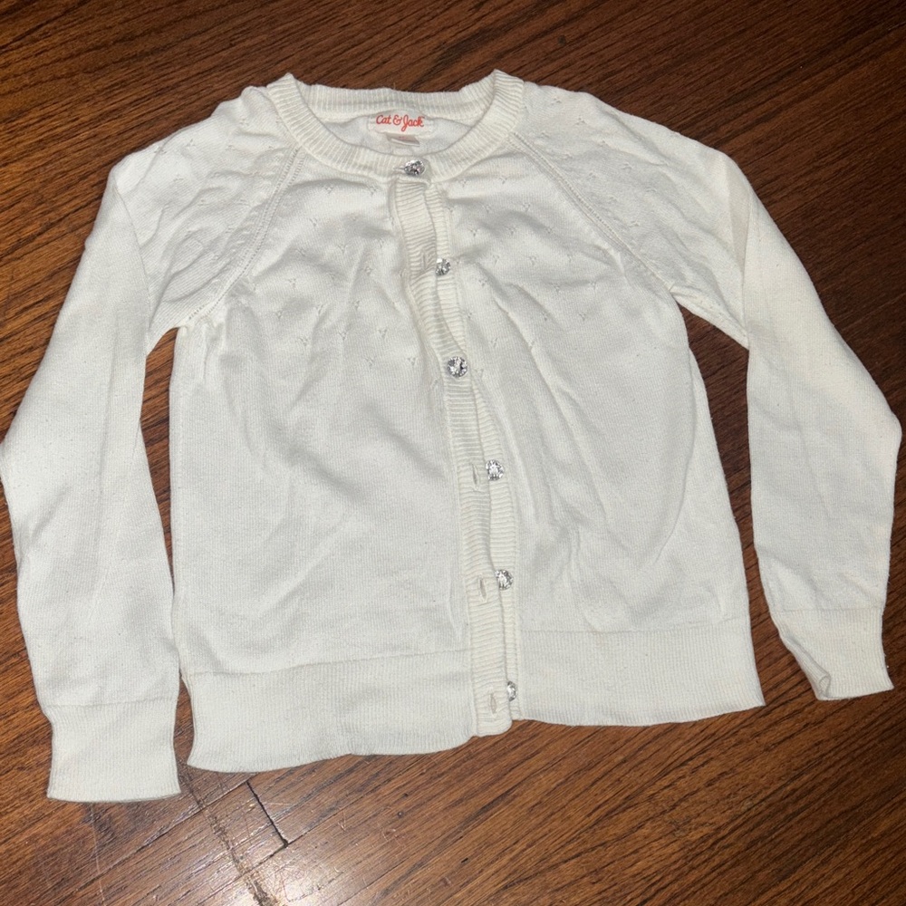 Cat & Jack white  Cardigan Sweater